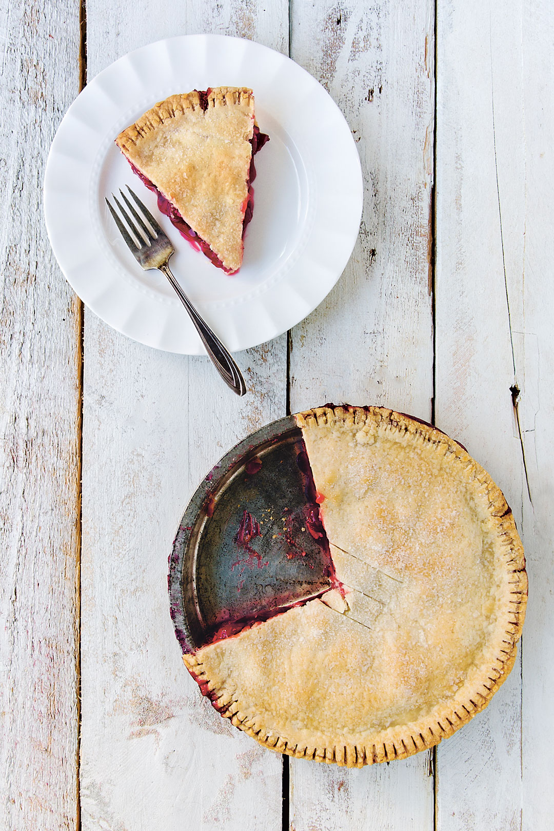 Sour cherry pie, as featured in America the Cookbook