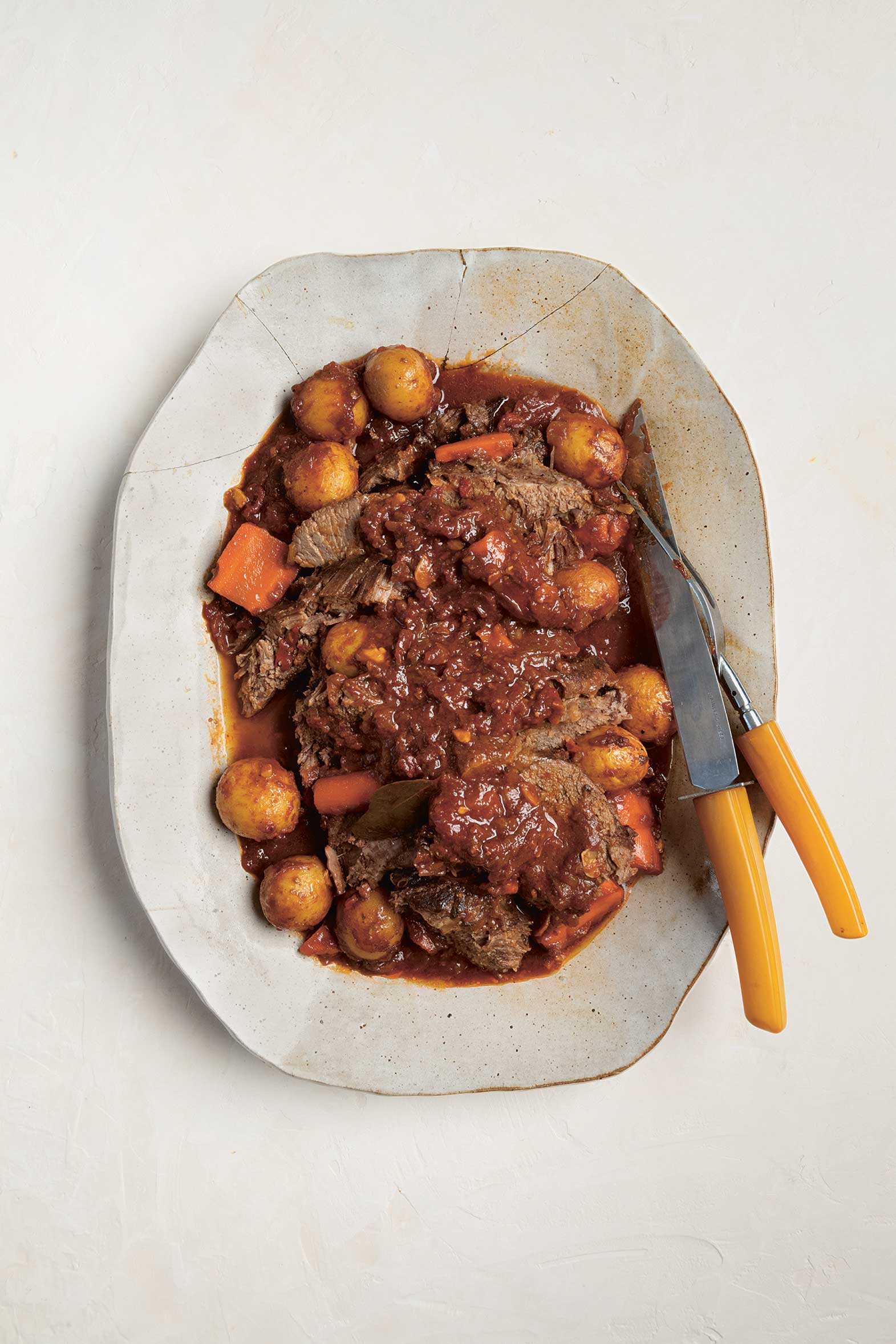 Wine Pot Roast from The Jewish Cookbook