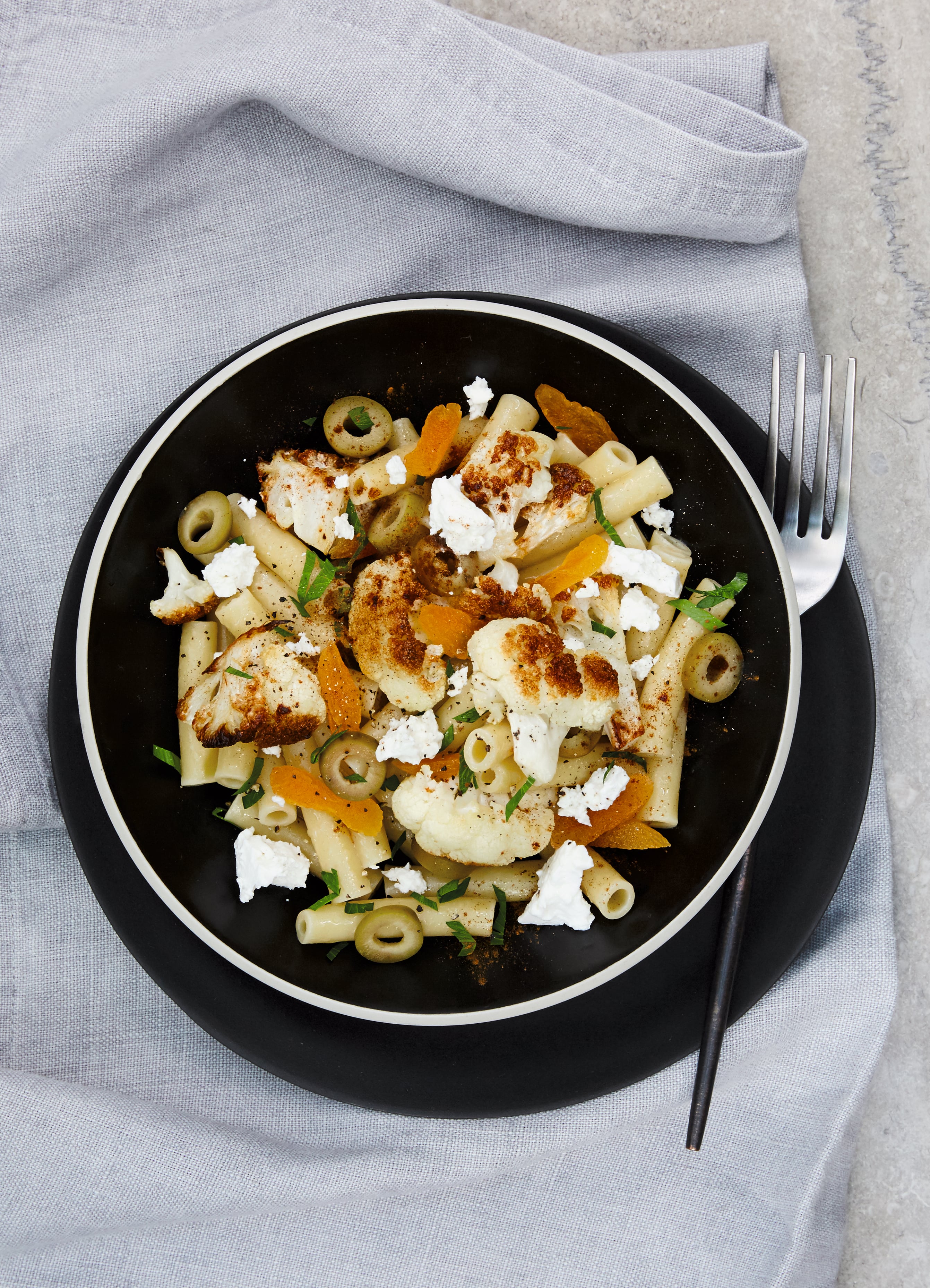 Macaroni and Roasted Cauliflower Bowl, from Vegan: The Cookbook