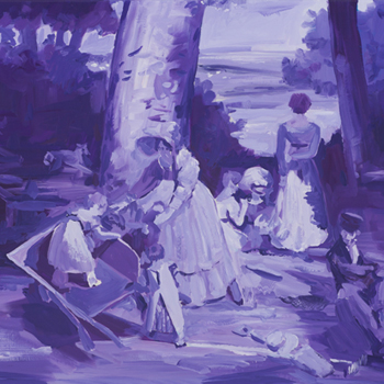 Stephen Bush, Groninger koek (2009), Oil and enamel on linen, 46 x 51cm