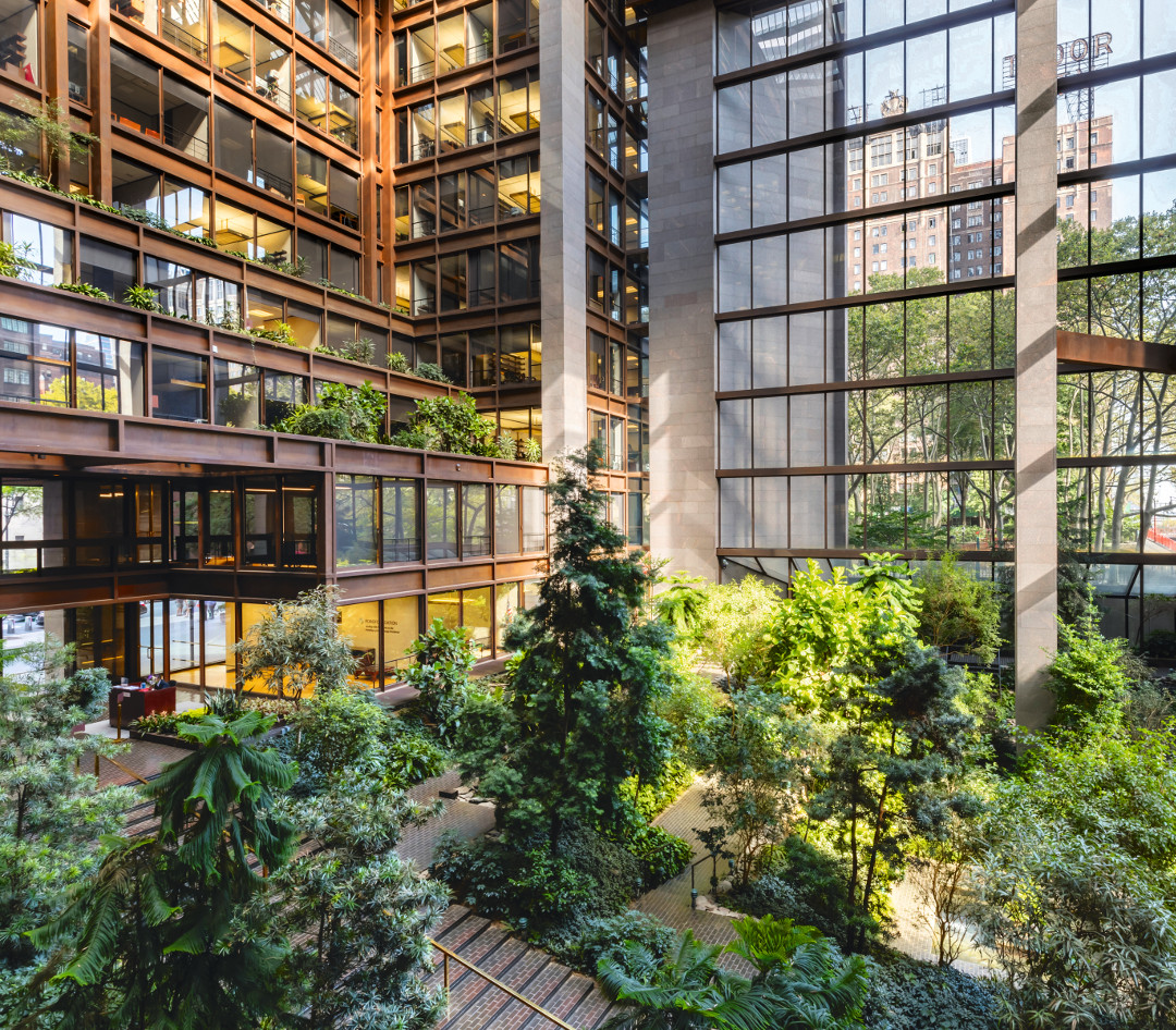 Ford Foundation Atrium Garden as featured in Green Escapes