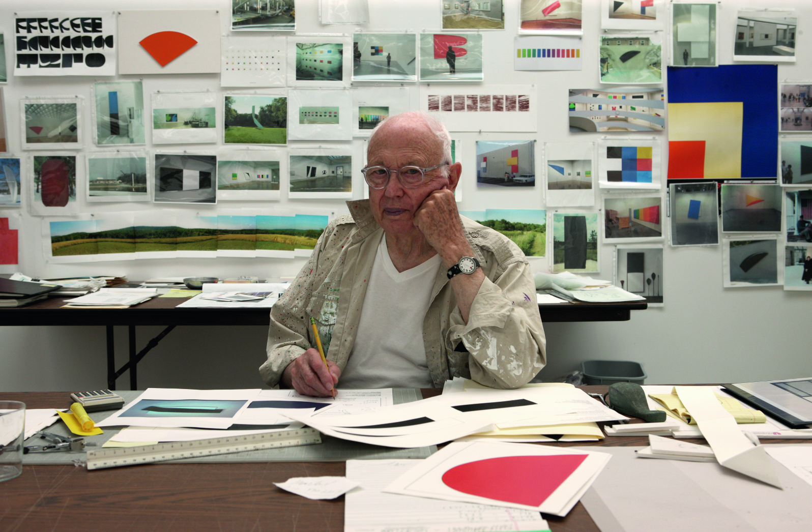 Ellsworth Kelly, Spencertown, NY, 2012. Photo credit: © Jack Shear. From Ellsworth Kelly