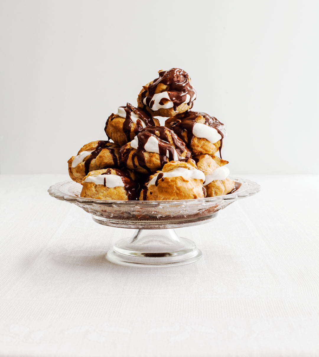 Chocolate profiteroles