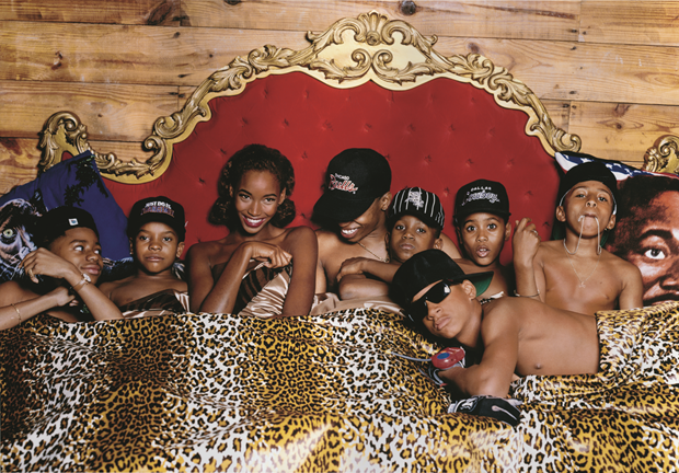 Aretha Franklin, Beverly Peele, and Another Bad Creation; hair, Didier Malige; makeup, Denise Markey, USA 1991. Photograph by Bruce Weber.  From Grace: Thirty Years of Fashion at Vogue here and Saving Grace: My Fashion Archive 1968-2016