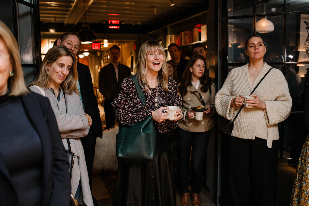 Amy Astley, Editor in Chief, Architectural Digest (centre) at the launch for Interiors: The Greatest Rooms of the Century at Roman and Williams Guild New York