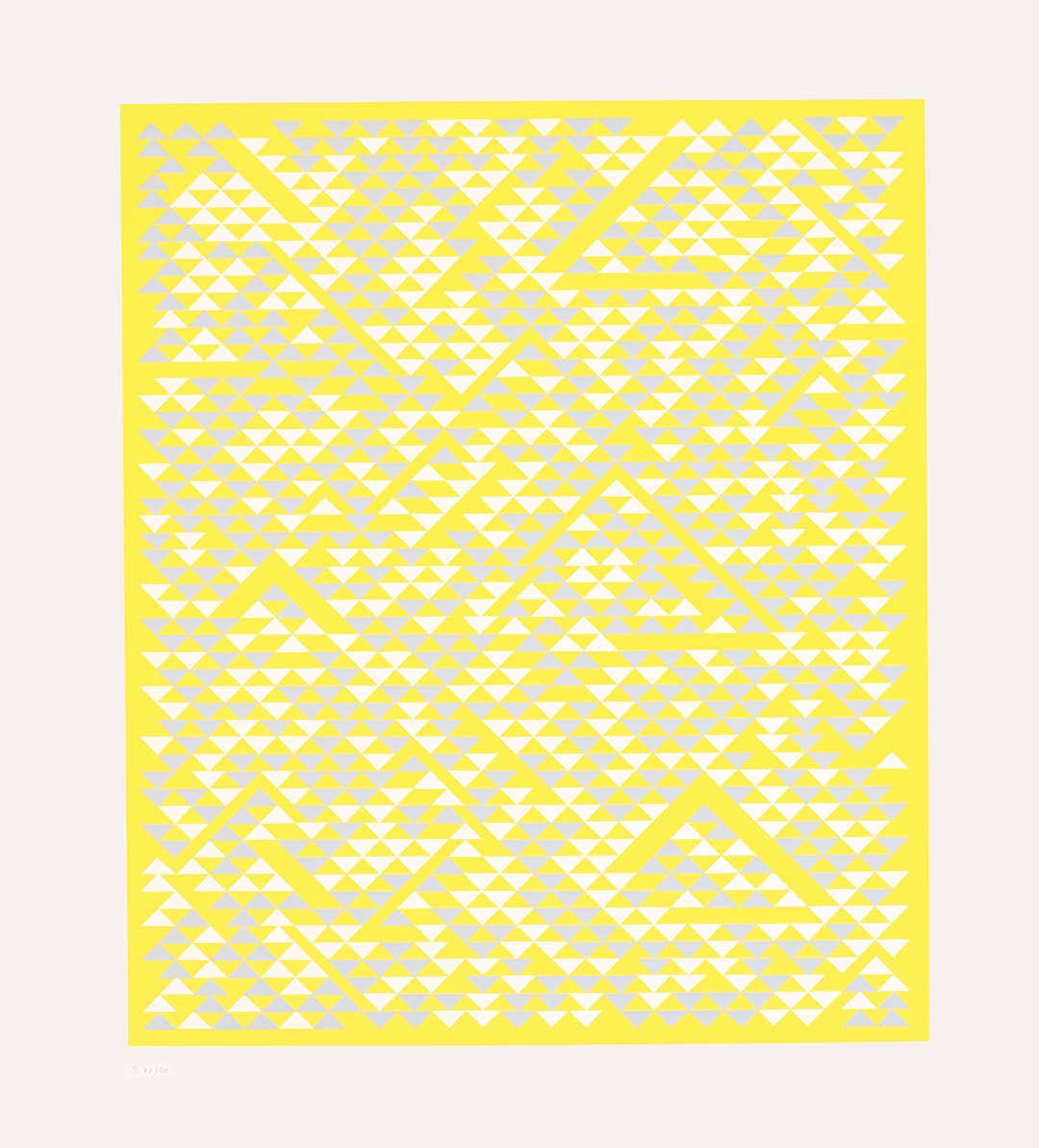 Anni Albers, B, 1968. Screenprint.