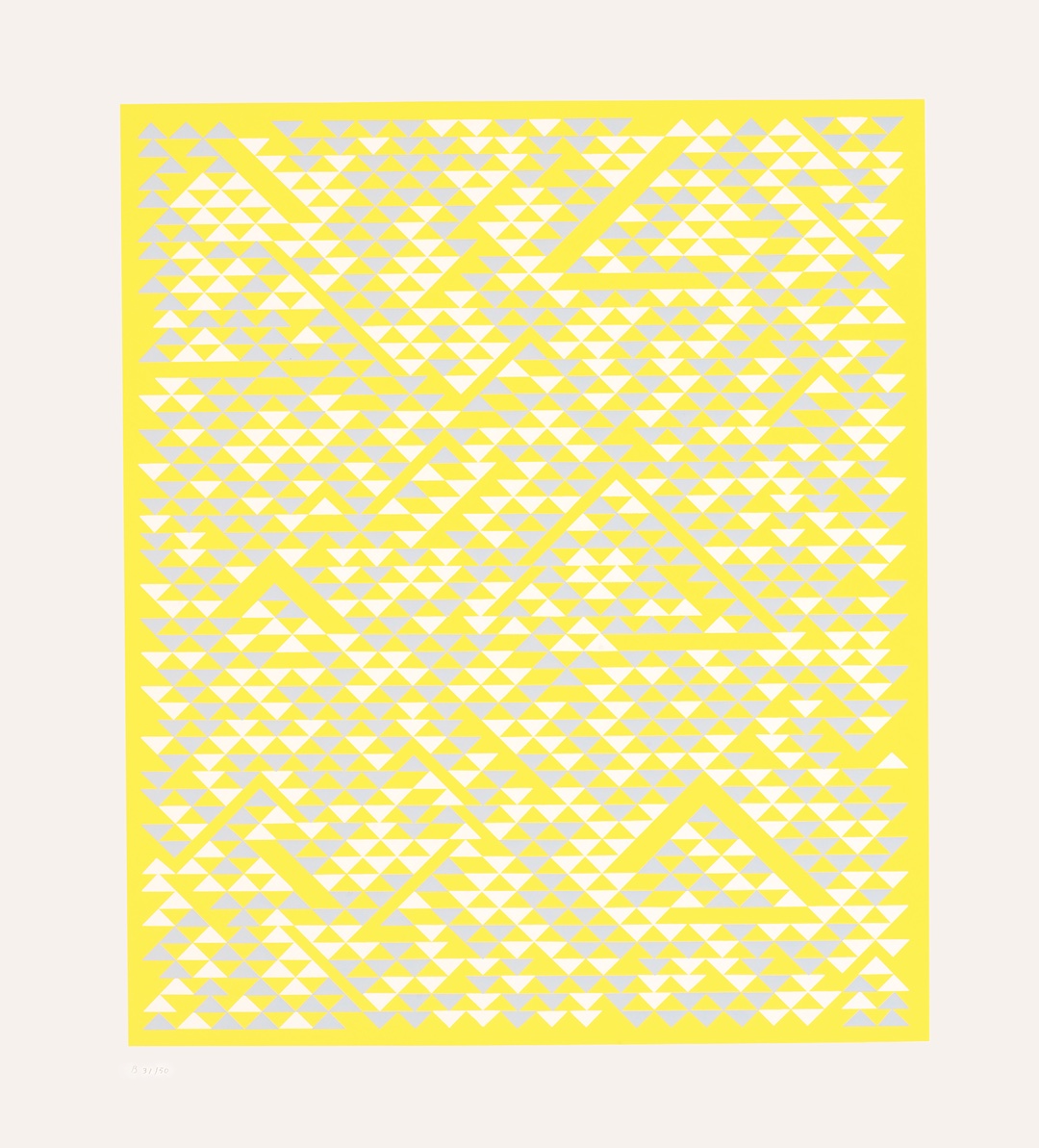 Anni Albers, B, 1968. Screenprint.