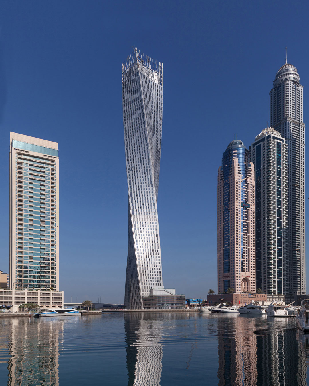 Cayan Tower, SOM, 2013, Dubai Marina, Dubai. Photo by Tim Griffith