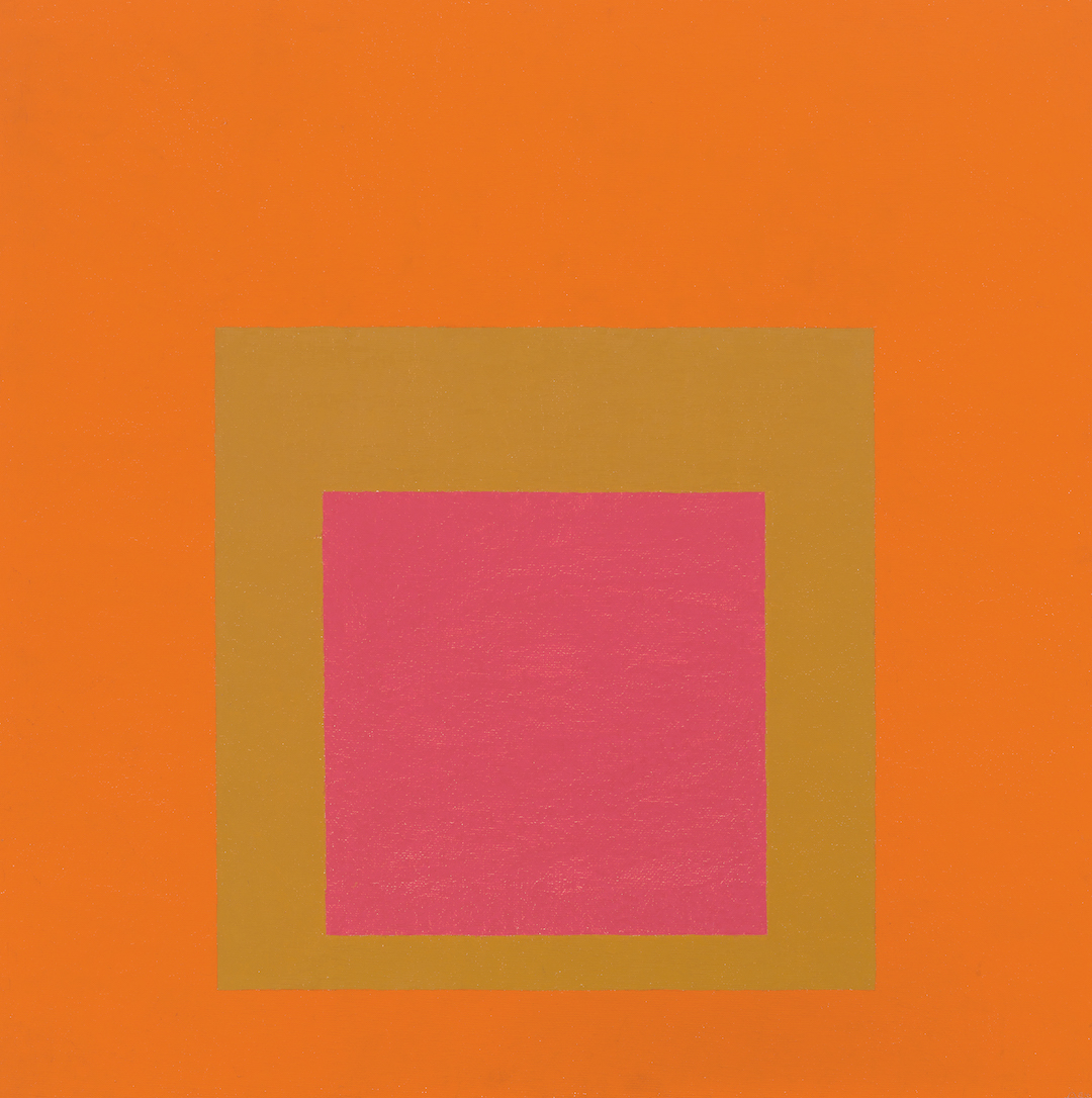 Josef Albers, Young Prediction (Homage to the Square), 1954. Oil on Masonite. 32 × 32 in. (81.3 × 81.3 cm). © 2020 The Josef and Anni Albers Foundation/Artists Rights Society (ARS), New York/DACS, London / Photo: Tim Nighswander/Imaging4Art
