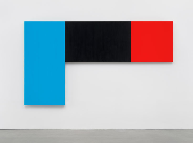 Blue Black Red (2015) by Ellsworth Kelly. Image courtesy of Matthew Marks