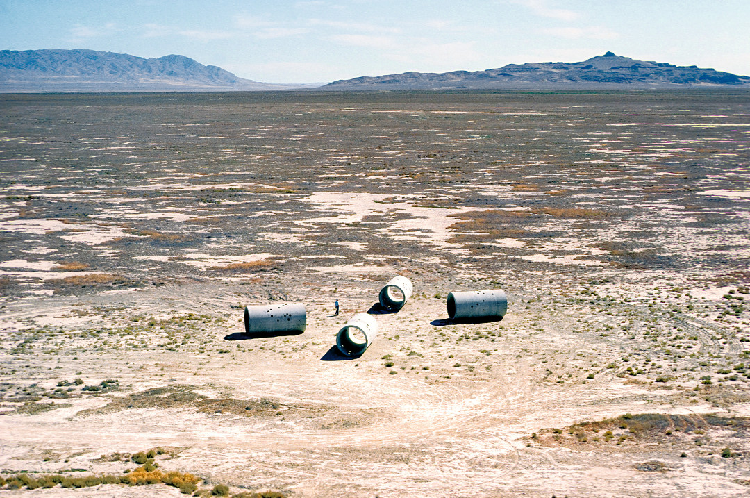 Sun Tunnels, 1973-76, Great Basin Desert, Utah, USA, by Nancy Holt 