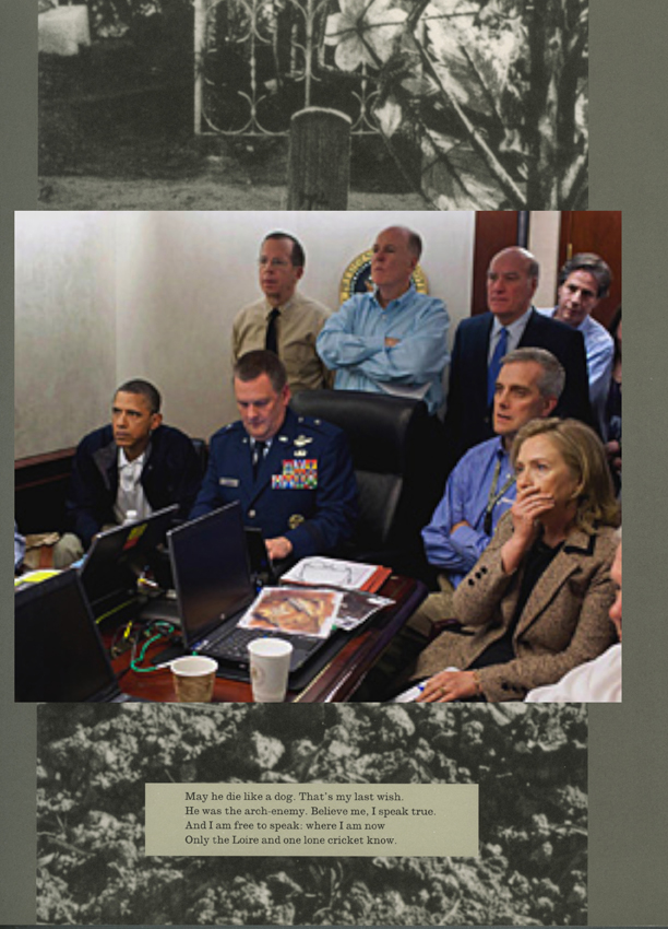 Adam Broomberg and Oliver Chanarin Plate 10, 2011 President Barack Obama and Vice President Joe Biden, Secretary of Defense Robert Gates, Secretary of State Hillary Clinton along with members of the national security team, as they receive an update on the mission against Osama bin Laden in the Situation Room of the White House May 1, 2011