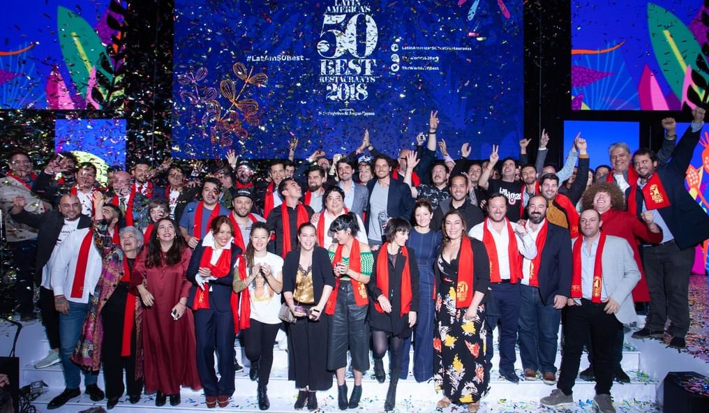 Winning chefs at at Latin America’s 50 Best Restaurants list in Bogota earlier this week