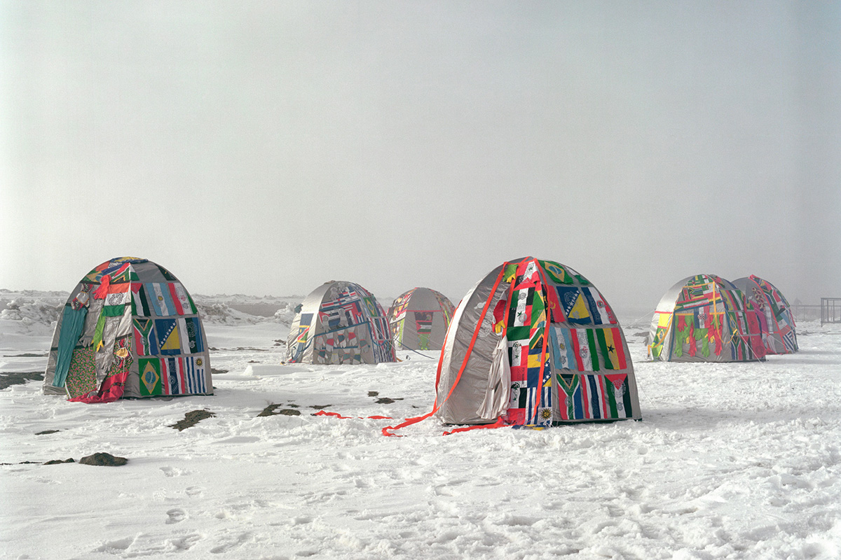 Antarctic Village - No Borders, 2007, by Lucy + Jorge Orta