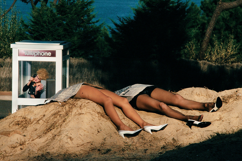 A 1982-83 campaign image for Roland Pierre by Guy Bourdin. As featured in our Guy Bourdin book