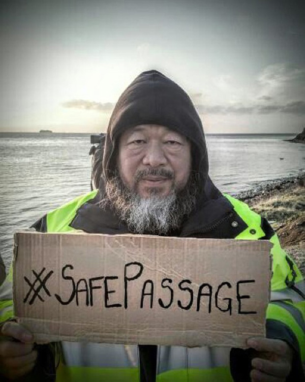 #SafePassage, from Ai Weiwei's Instagram