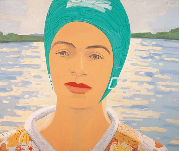 Ada with Bathing Cap (1982) by Alex Katz. As reproduced in our book