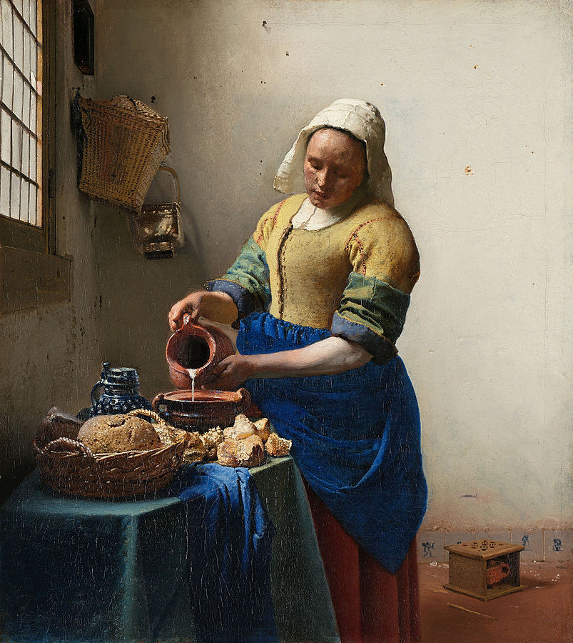 The Milkmaid (c.1658) by Vermeer