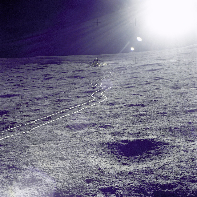 The Apollo 14 Lunar Module Antares. 5 February 1971. Image courtesy of NASA