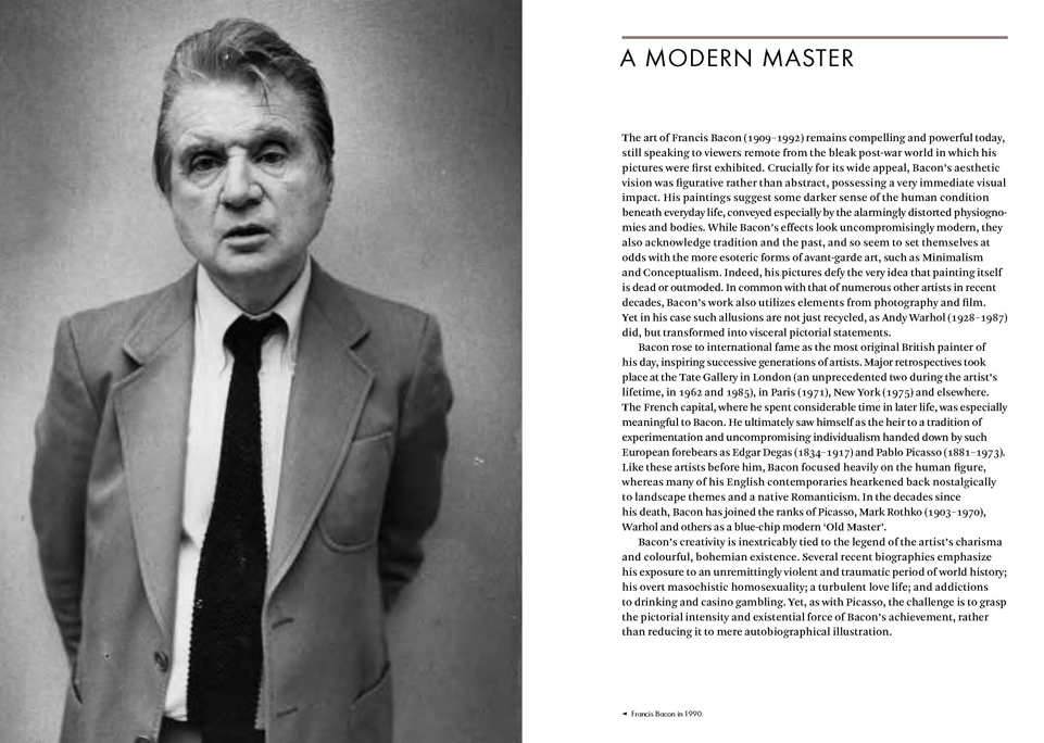 A spread from our Francis Bacon book
