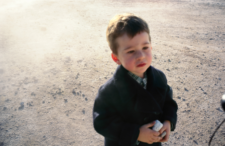 Bruno at the sulphur pits, Pozzoli, 1995, by Nan Goldin, from Eden and After