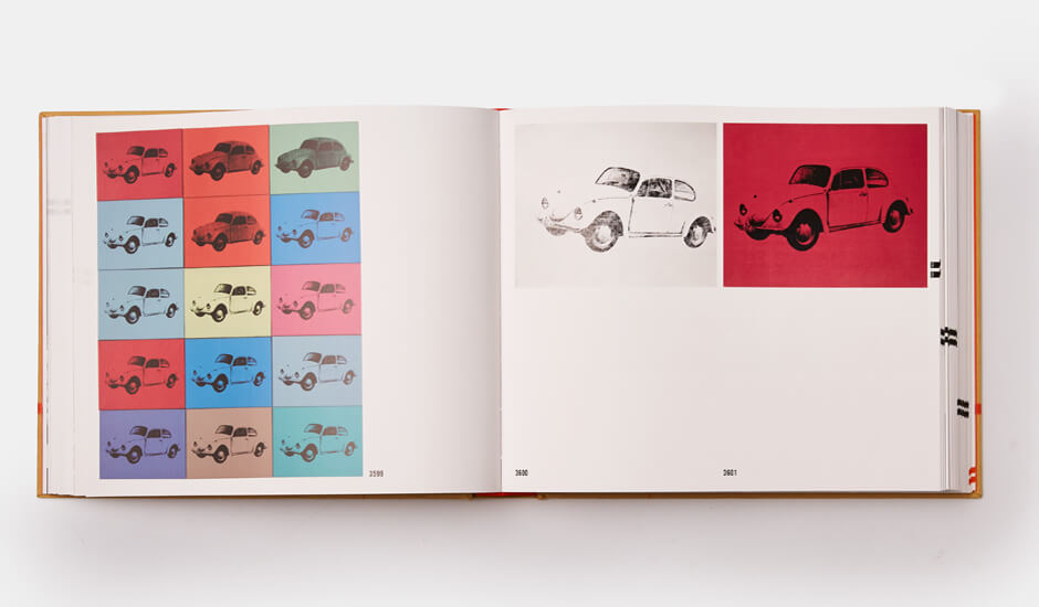 A spread from Andy Warhol Catalogue Raisonné Vol 5: 1976-1978