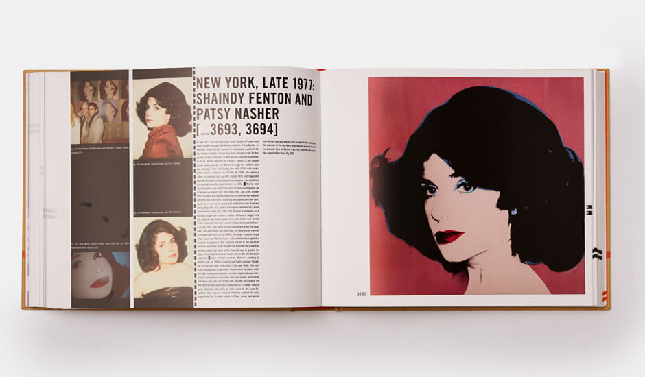 A spread from Andy Warhol Catalogue Raisonné Vol 5: 1976-1978