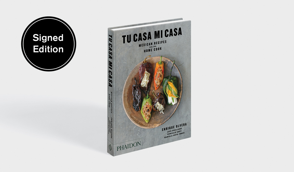 Signed copies of Tu Casa Mi Casa by Enrique Olvera are currently available in our store