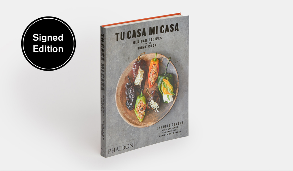 Copies of Tu Casa Mi Casa, signed by Enrique Olvera are available in our store