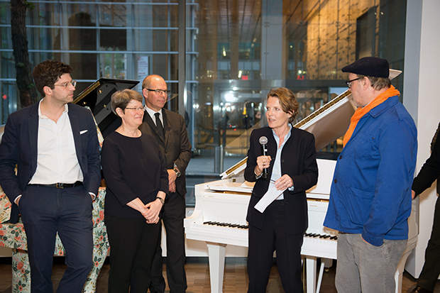 From left: book contributors Ian Volner, Lisa Green, Michael Bierut, Annabelle Selldorf and Todd Eberle