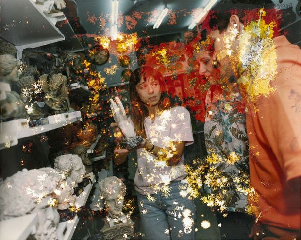 Water damaged prints from Martin Parr’s 1991 shoot in Athens, Greece.