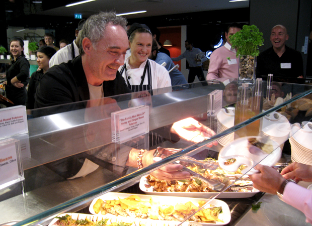 Ferran Adrià serves up lunch at the London offices of Google