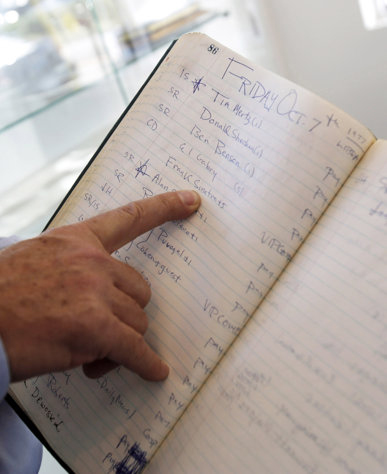 Studio 54's guest book