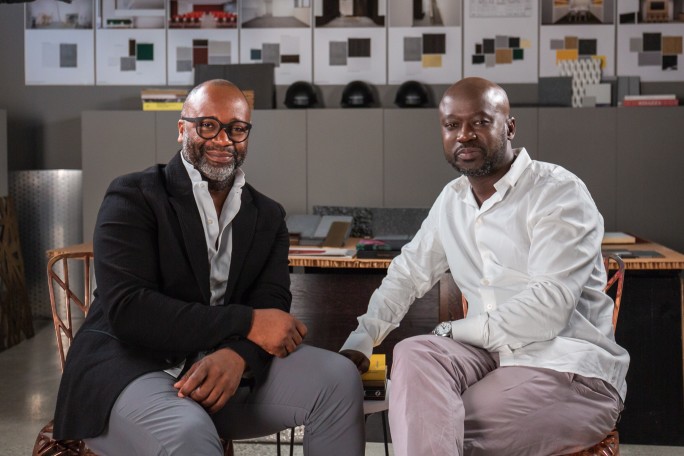 Theaster Gates and David Adjaye. Image courtesy of Sotheby's