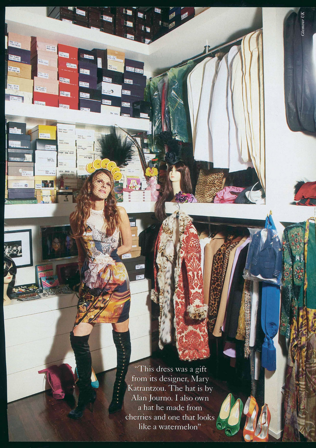 AdRscrapbook: Glamour UK. AdRscrapbook: Art Direction: Luca Stoppini, Design: Stoppini.Org, Photo Editor: Sabino Pantone