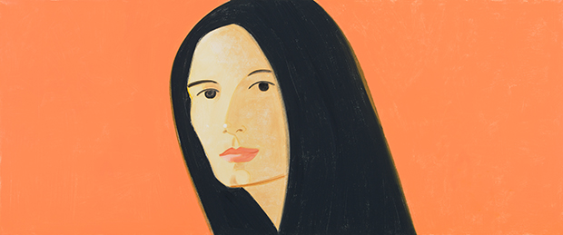 Alex Katz; Anna, 2015; Oil on linen, 121.9 x 289.6 cm; Galerie Thaddaeus Ropac, Paris/Salzburg; © Alex Katz, DACS, London/VAGA, New York 2016; Photograph: Paul Takeuchi