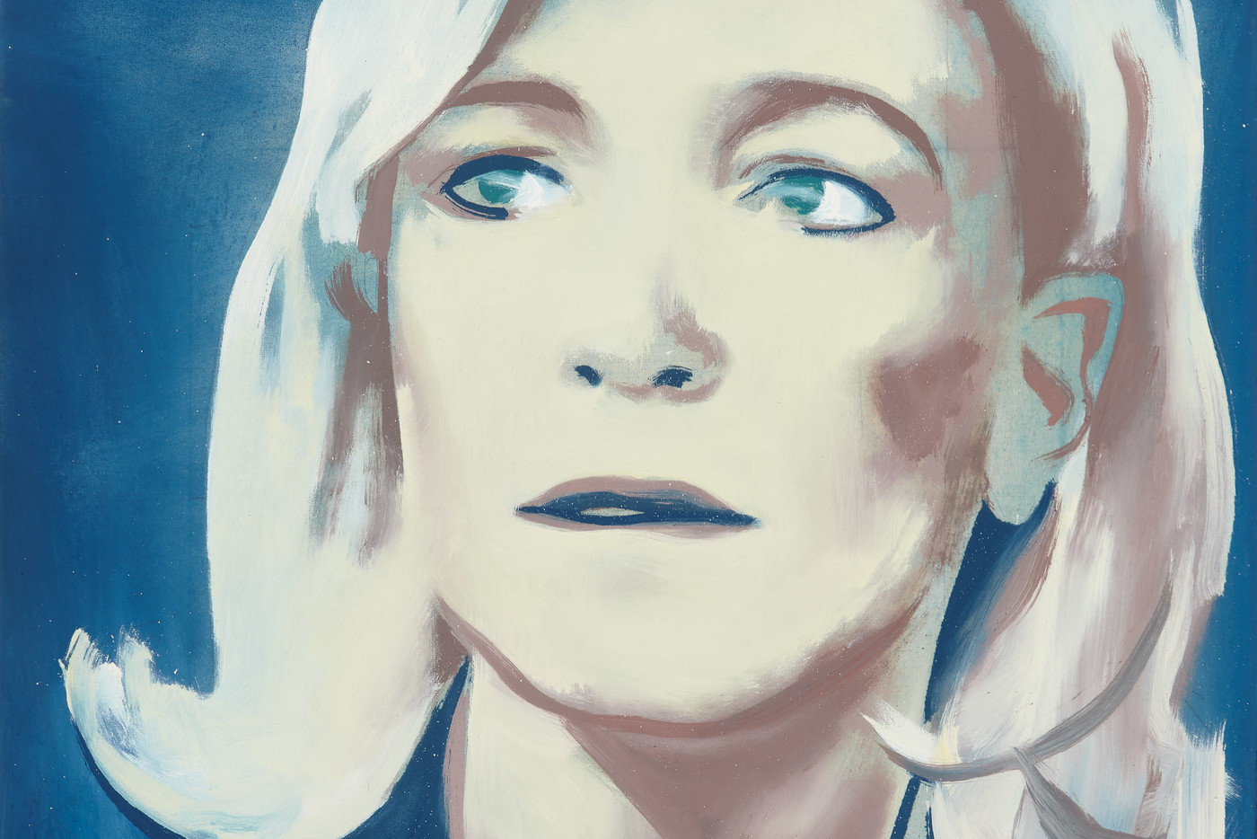 Marine Le Pen (2012) by Wilhelm Sasnal. All images courtesy of the artist and Anton Kern gallery