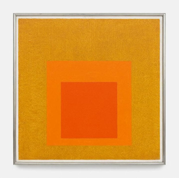 Josef Albers, Study to Homage to the Square: Aurora, 1957 CREDIT: © 2017 THE JOSEF AND ANNI ALBERS FOUNDATION/ARTISTS RIGHTS SOCIETY (ARS), NEW YORK. COURTESY DAVID ZWIRNER, NEW YORK/LONDON.