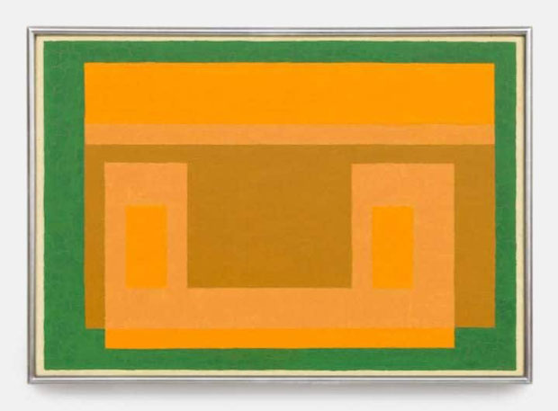Josef Albers, Untitled (Variant/Adobe), 1956-1958 CREDIT: © 2017 THE JOSEF AND ANNI ALBERS FOUNDATION/ARTISTS RIGHTS SOCIETY (ARS), NEW YORK. COURTESY DAVID ZWIRNER, NEW YORK/LONDON.