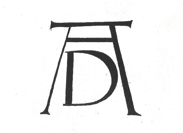 Albrecht Dürer logo-like monogram