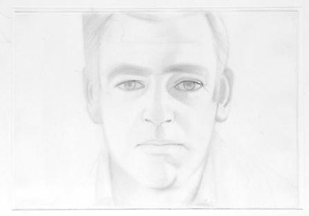 John (1975) by Alex Katz, as available on Artspace.
