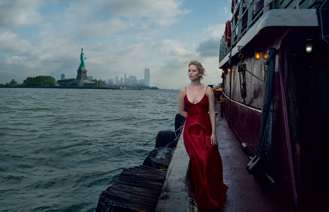 Jennifer Lawrence shot by Annie Leibovitz for Vogue's September 2017 issue