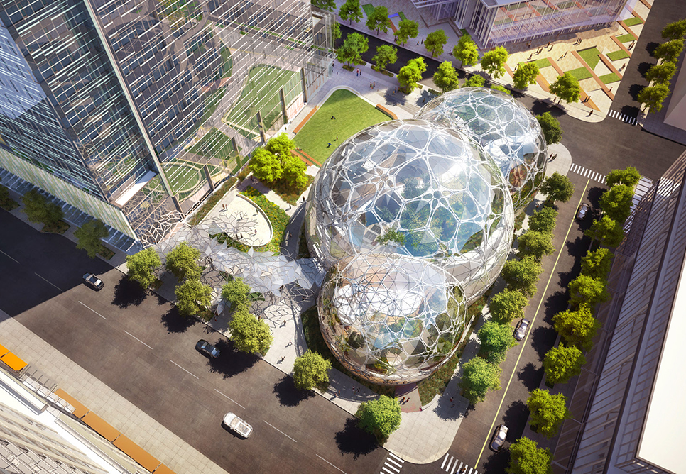  Amazon.com's biosphere office, designed by NBBJ