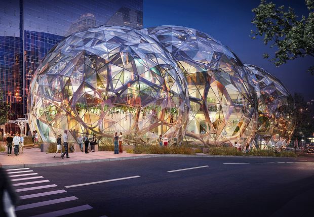 Amazon.com's biosphere office, designed by NBBJ