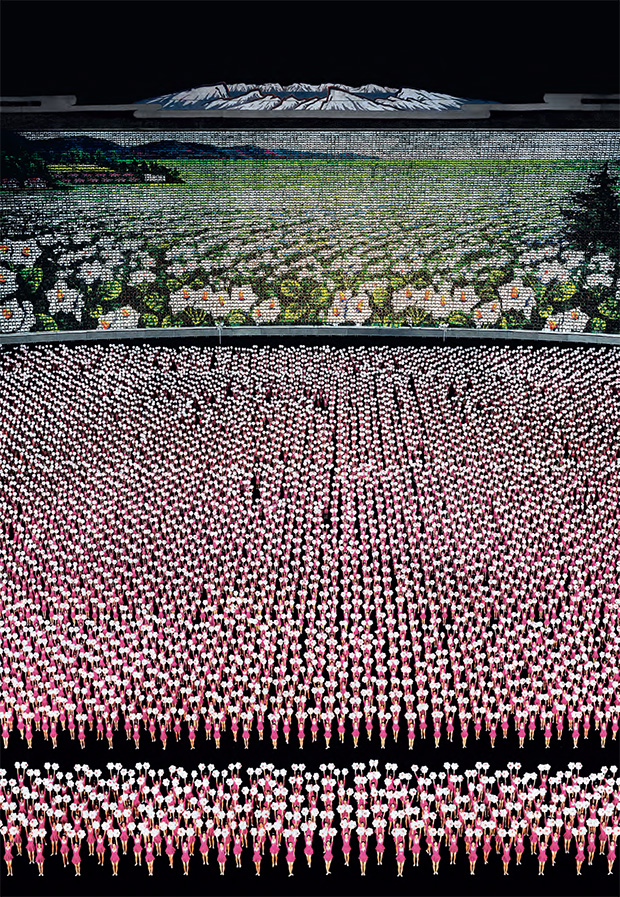 Oyongyang V, 2007 by Andreas Gursky. As reproduced in Body of Art