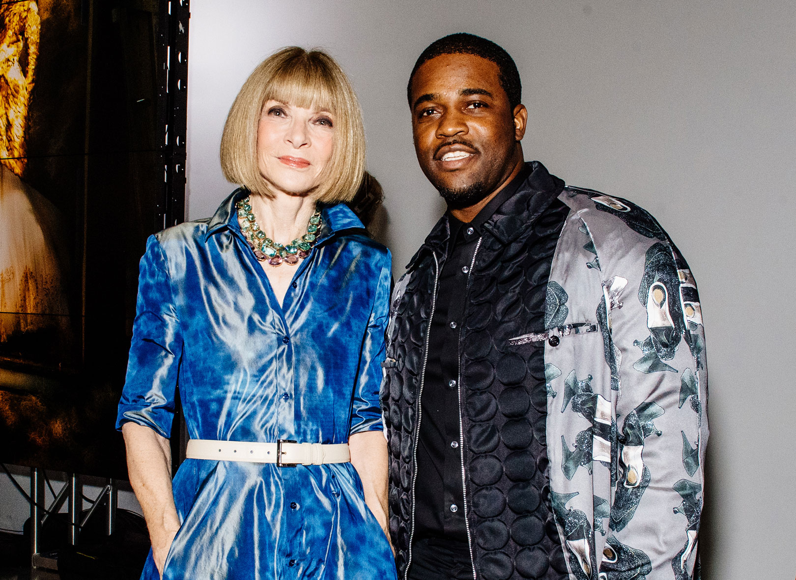 Anna Wintour and A$AP Ferg at Studio 525 in Chelsea