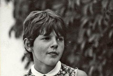 A childhood picture of Anna Dello Russo, as reproduced in our new book