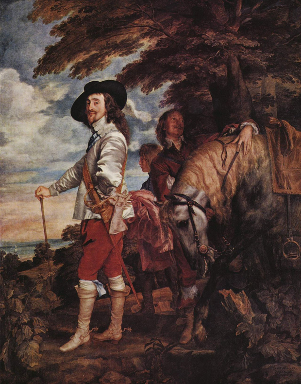 Charles I at the Hunt - Anthony Van Dyck circa 1635,