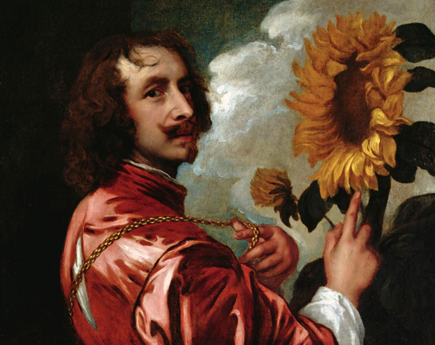 Anthony Van Dyck - Self-Portrait With a Sunflower (after 1633)