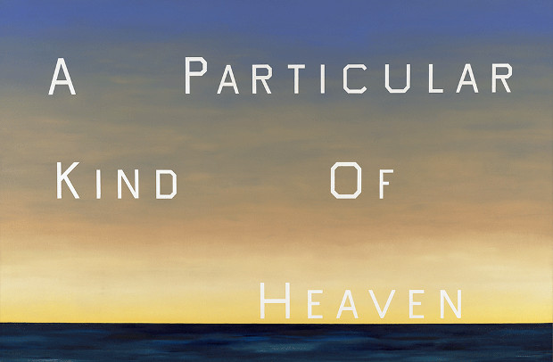 A Particular Kind of Heaven (1983) by Ed Ruscha. Image courtesy of the de Young museum.